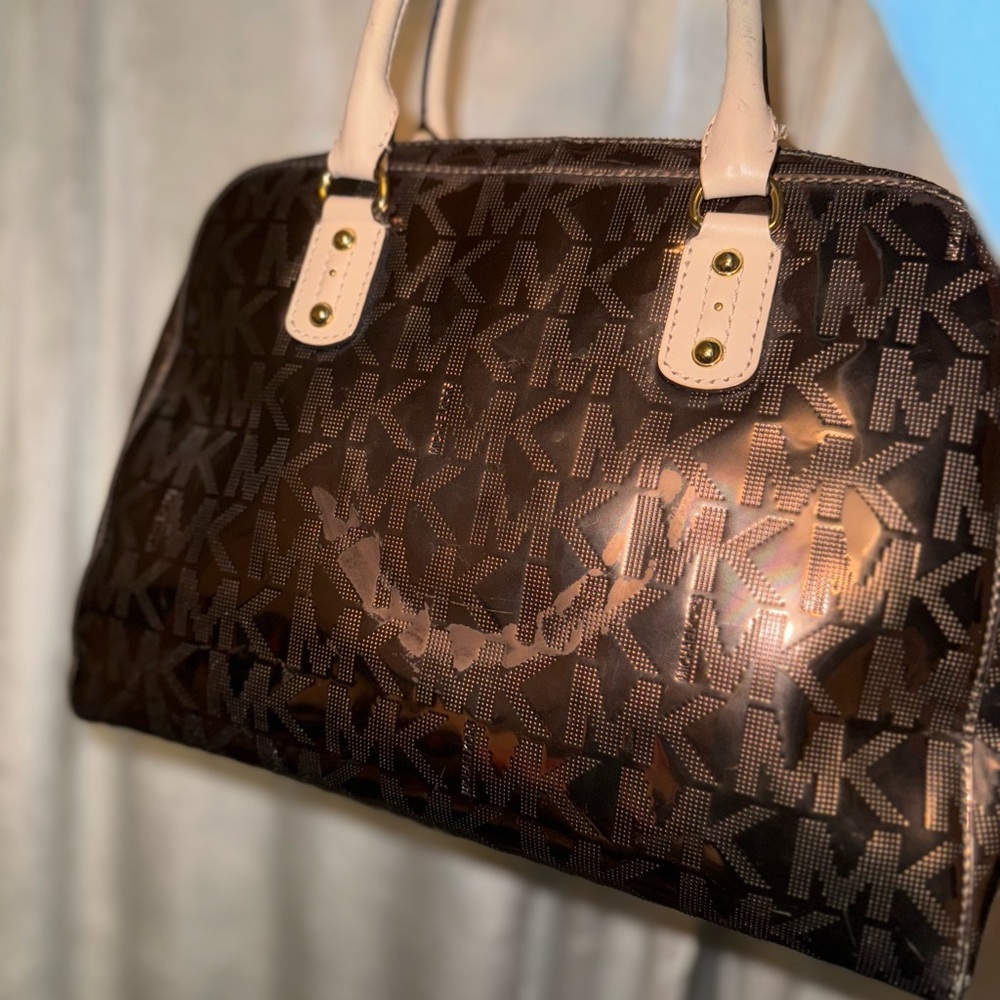 Michael Kors Brown Signature Tote Bag
